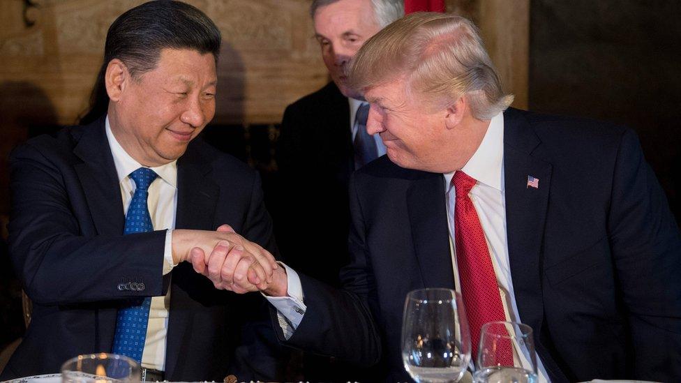 Xi Jinping and Donald Trump