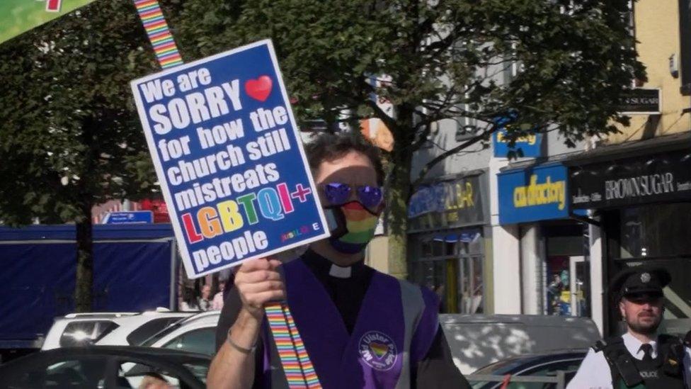 Rev Andrew Rawding at Pride