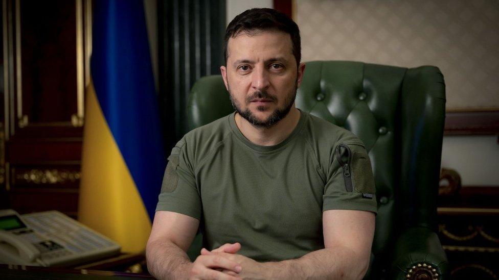 Image shows Volodymyr Zelensky