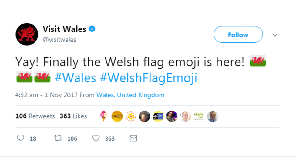 Visit Wales tweet