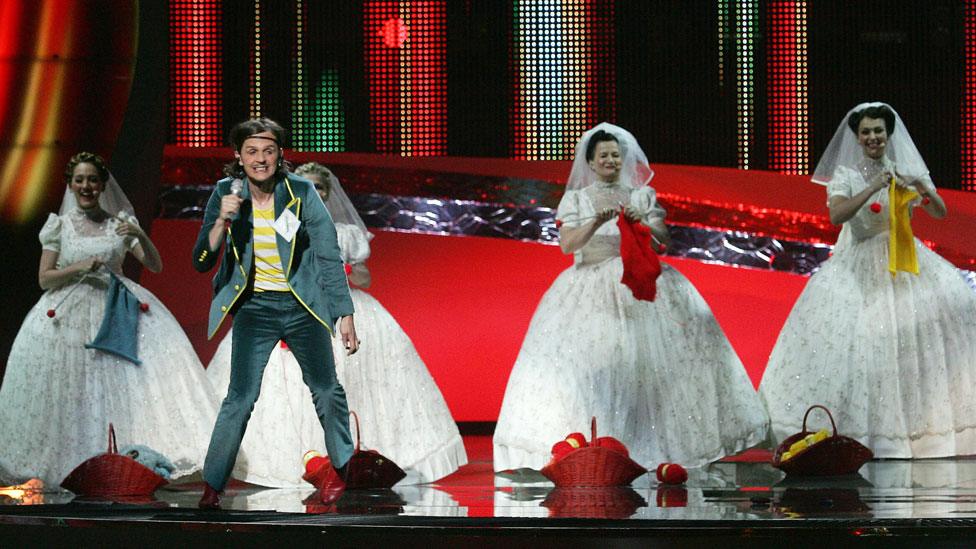 Laka of Bosnia at Eurovision 2008