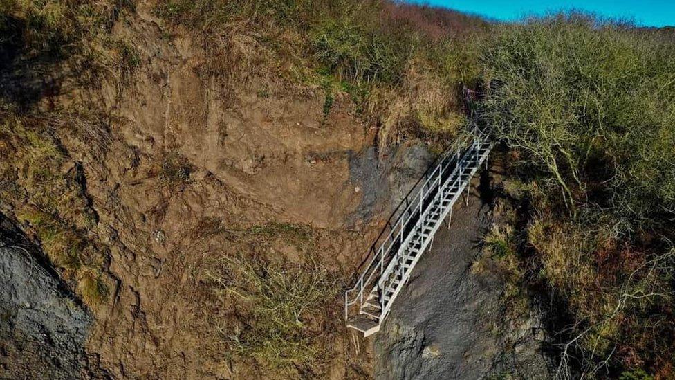 Port Mulgrave cliff fall (Jan 2021)