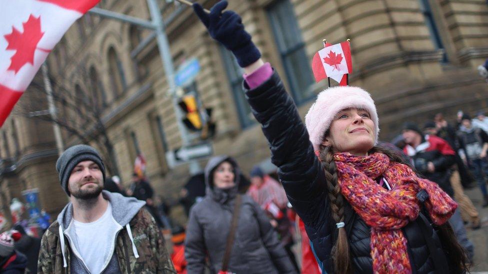 Protesters in Ottawa