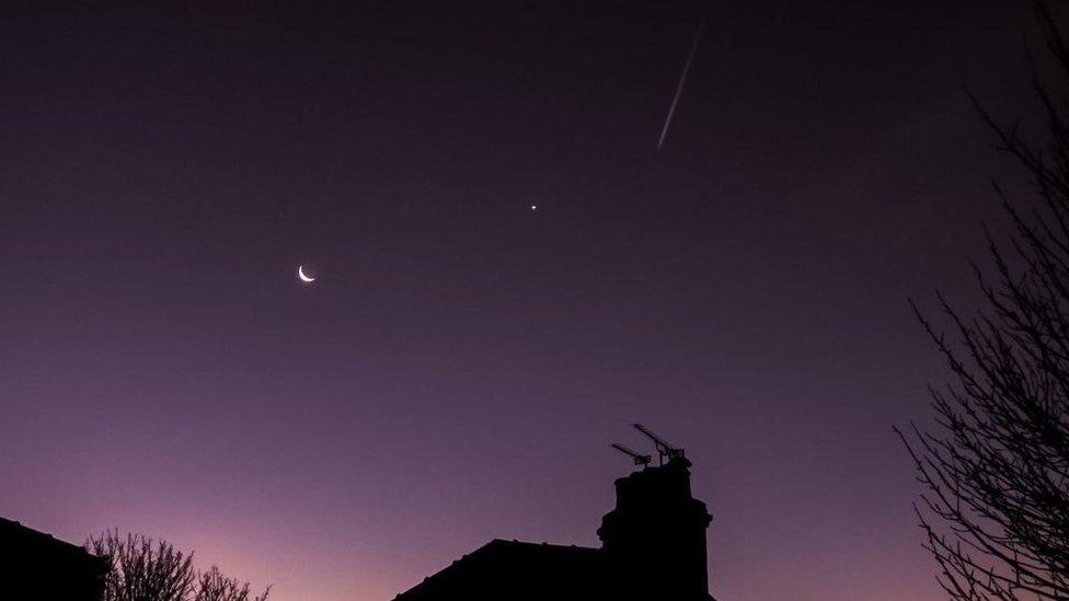 Venus and Moon