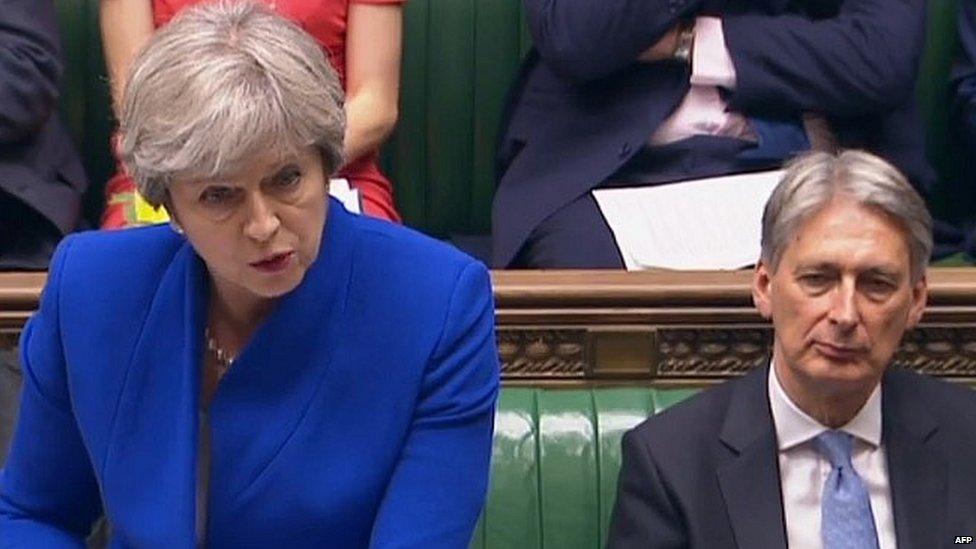 Theresa May and Philip Hammond