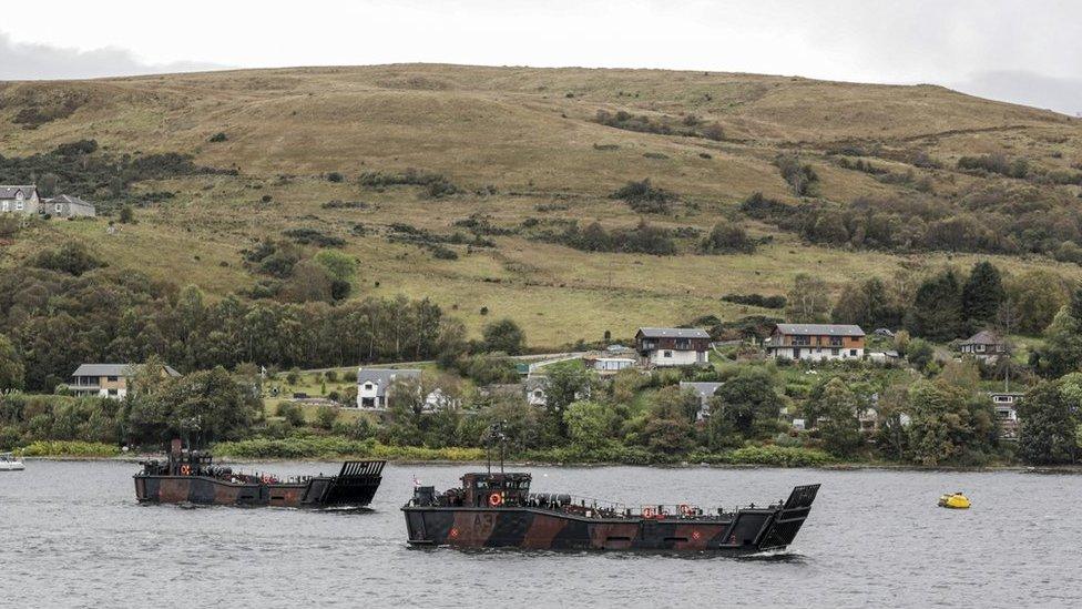 Assault craft on Exercise Joint Warrior