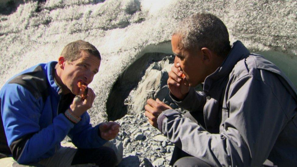 Mr Obama and Bear Grylls