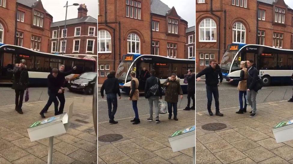 Fight in Norwich city centre