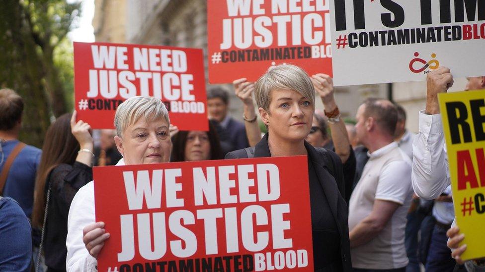 Campaigners protesting in London