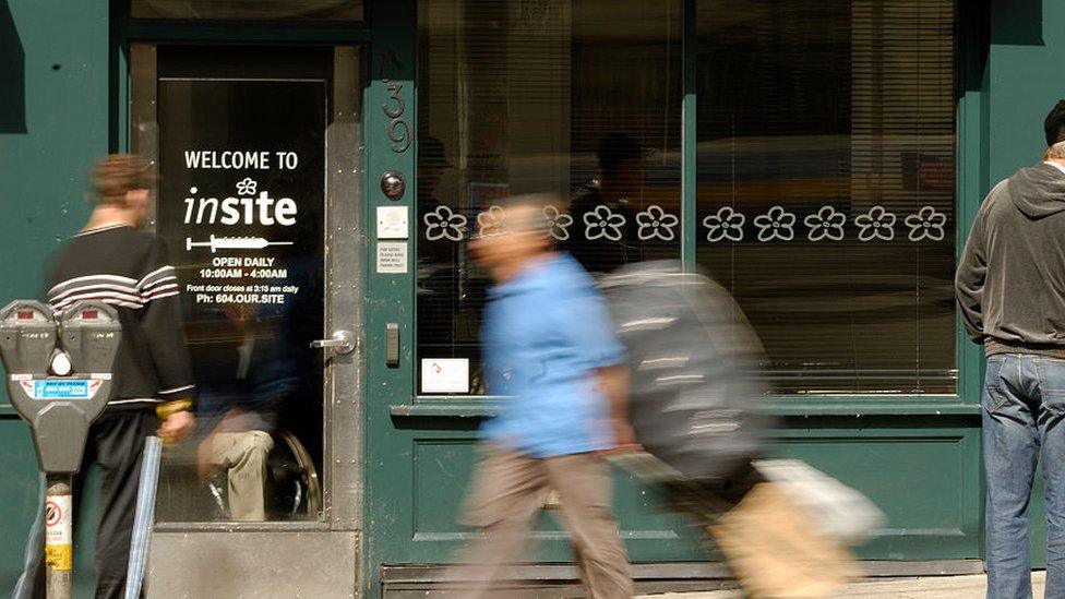 Vancouver's supervised injection site, Insite, in the city's Downtown Eastside on August 29, 2006.