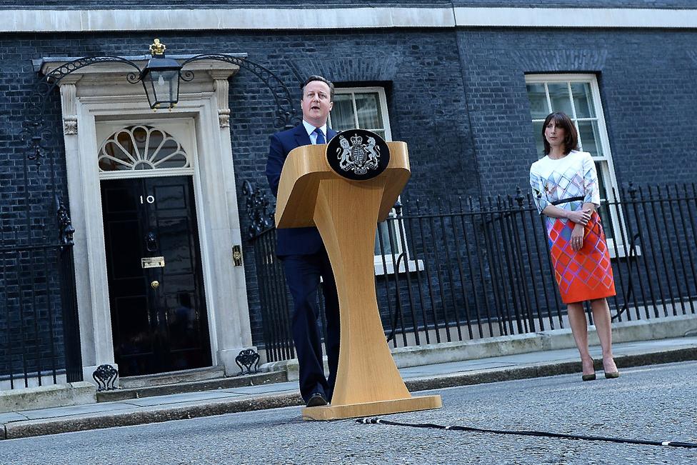 David Cameron announces his resignation outside Downing Street, 24 June 2016