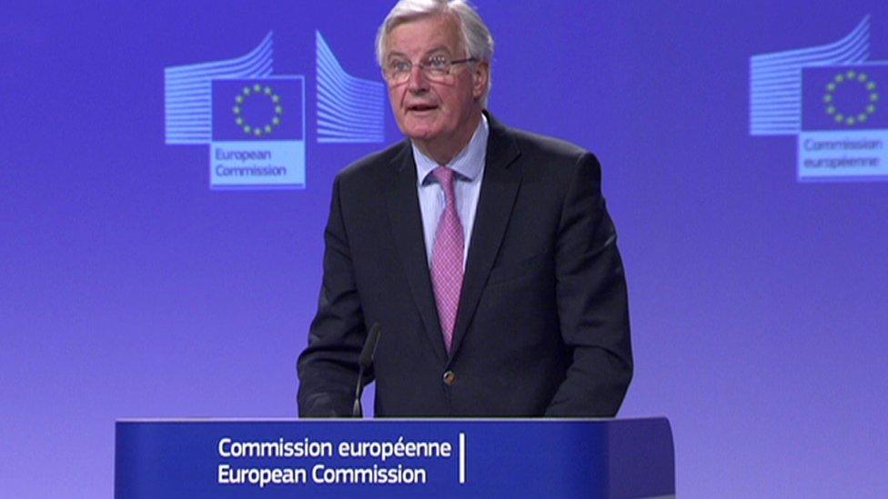 Michel Barnier said the UK must put a great deal of effort into issues such as Ireland in forthcoming talks