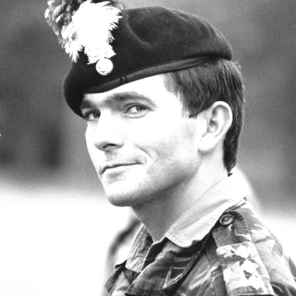 Dr Alex Brown in his soldiering days