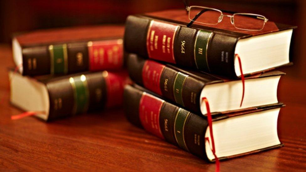 Law books