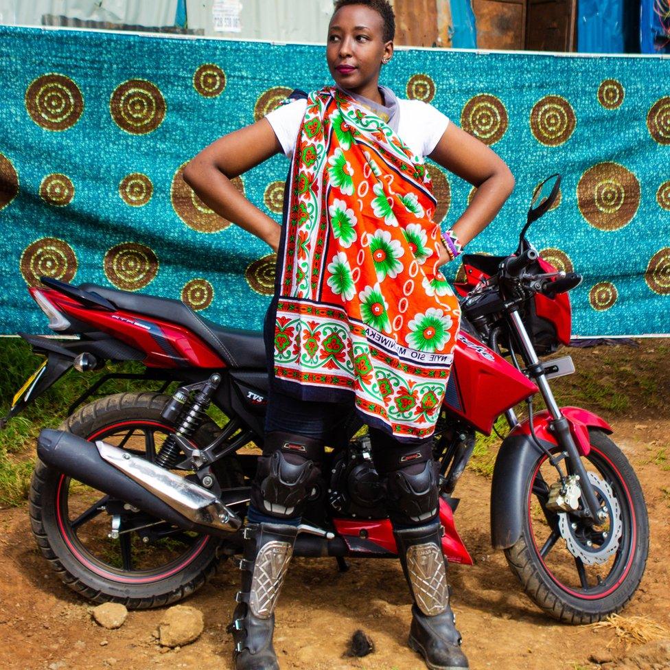 Kenyan biker Njeri Mbogo