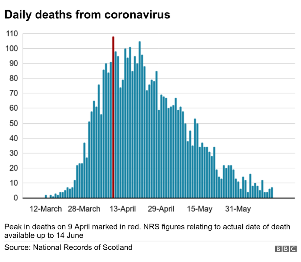 Daily death chart