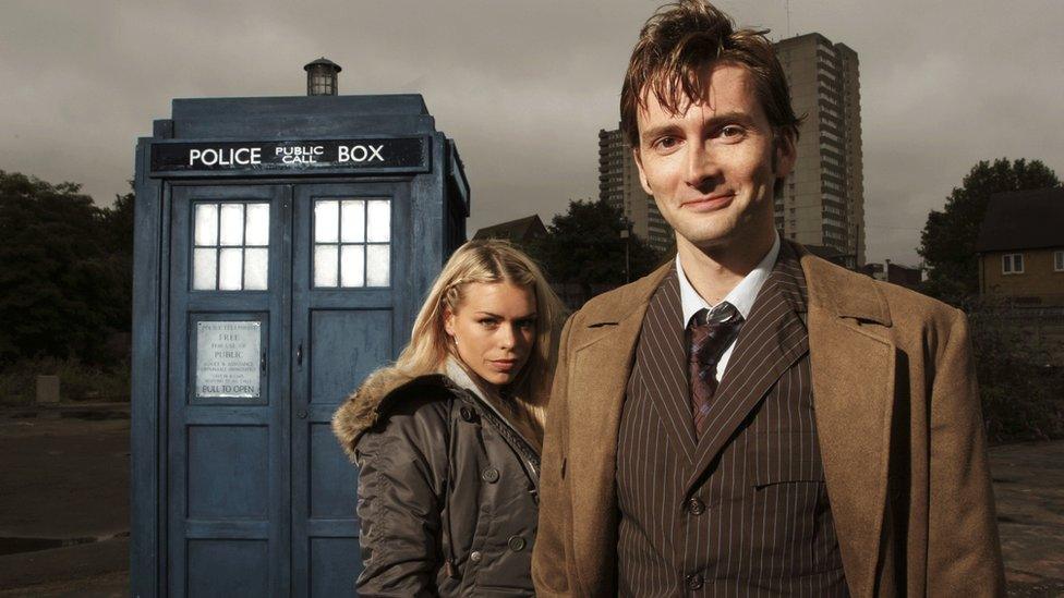 Billie Piper and David Tennant