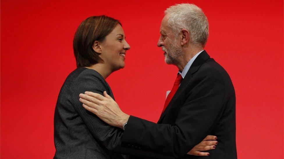 Kezia Dugdale and Jeremy Corbyn