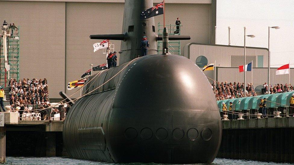 File photo of a Collins Class submarine