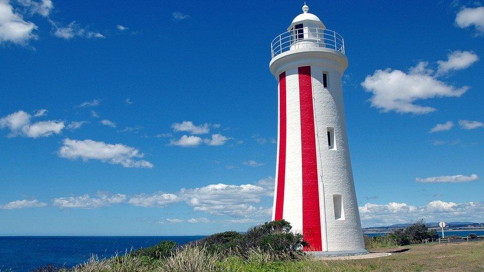 A lighthouse in Devonport, Tasmania