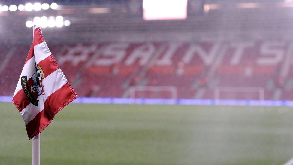 Corner flag at Southampton FC's ground