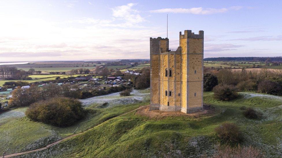 Orford Castle after its restoration work