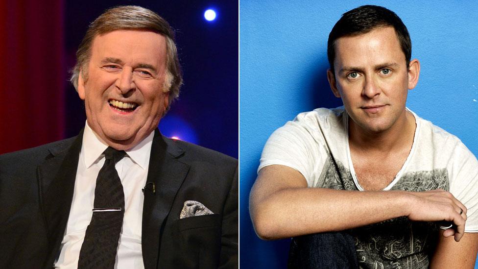 Terry Wogan and Scott Mills