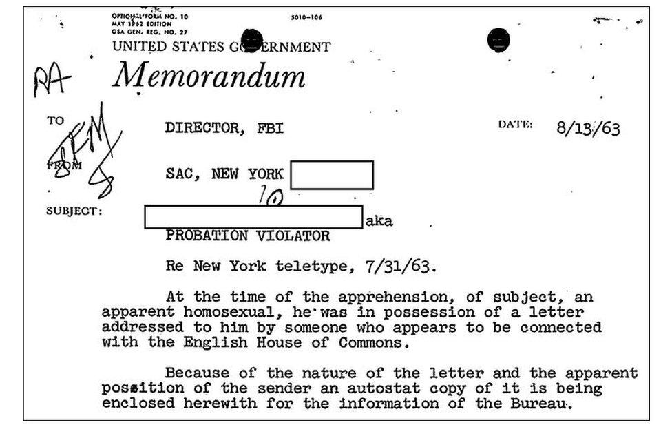 FBI memo about the 'Bruno' letter