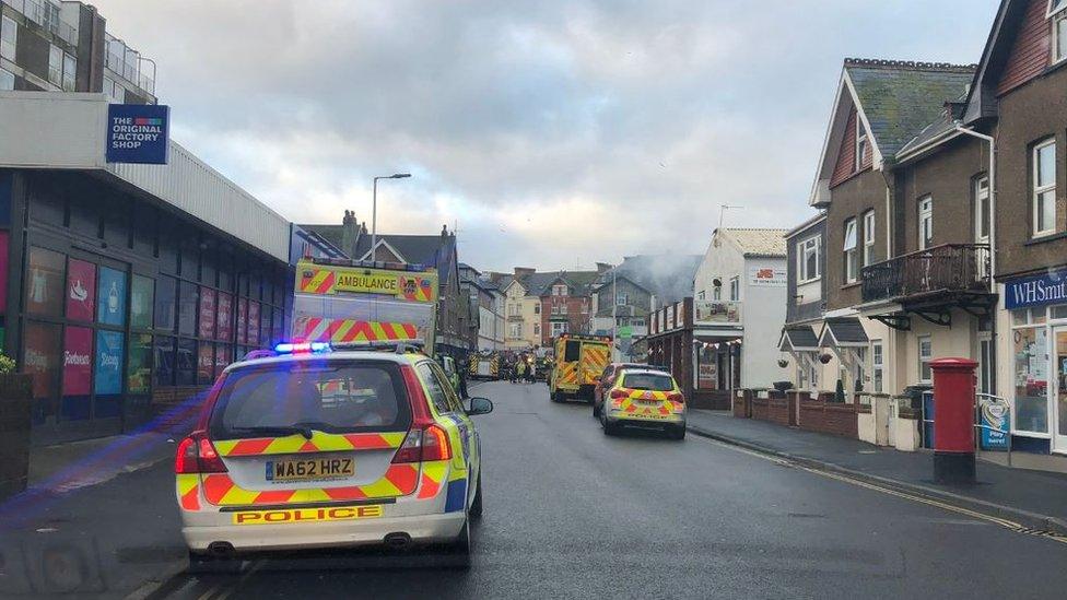 Harbor Road in Seaton, Devon,