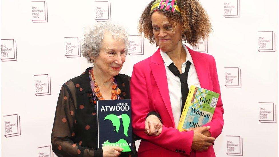 Margaret Atwood and Bernardine Evaristo shared the Booker Prize