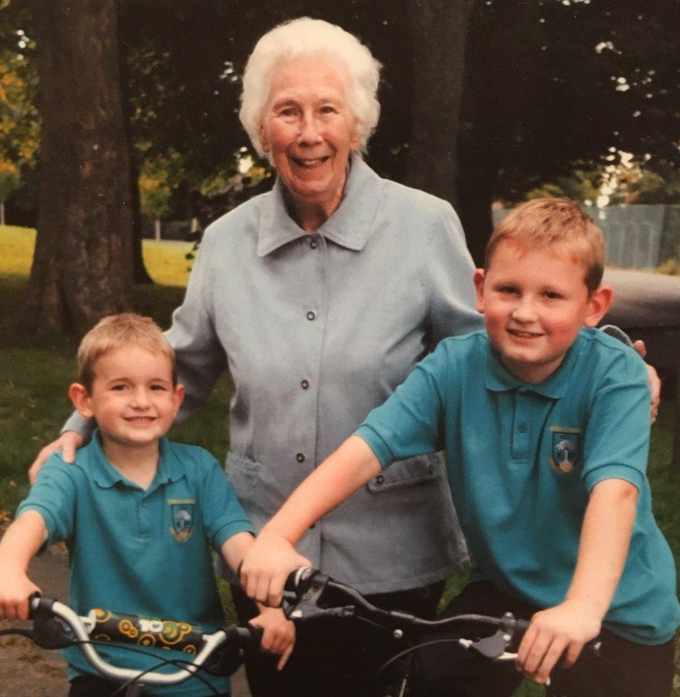 Jane McCarry's mother and sons