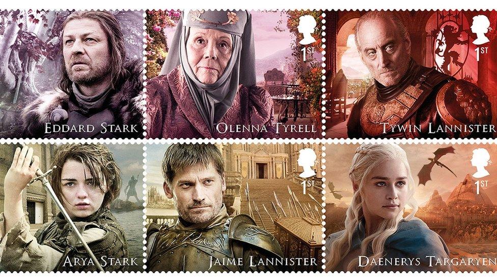 Game of Thrones stamps