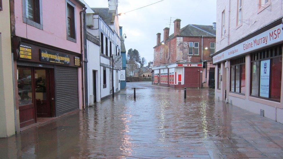 Flooding in Dumfries