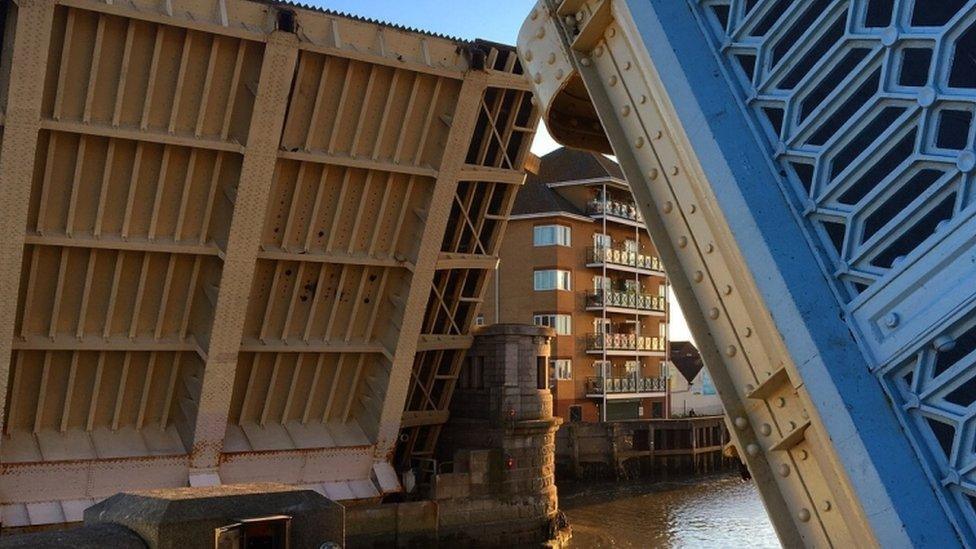 Haven Bridge in Great Yarmouth.