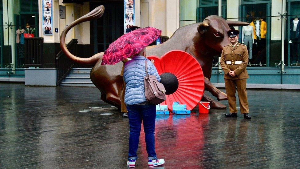 Birmingham's Bullring bull