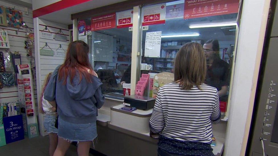 Post Office counter in Little Neston