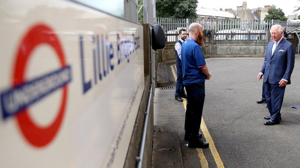 The Prince of Wales and London Underground staff