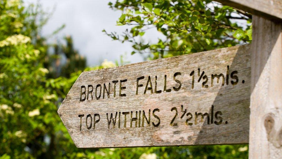 A signpost near Haworth