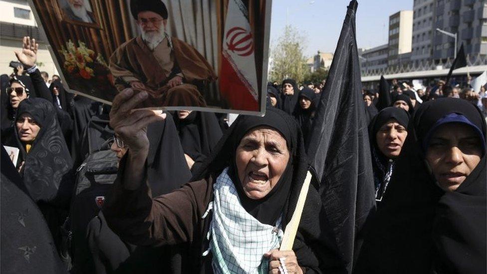 Anti-Saudi protest in Tehran (25/09/15)