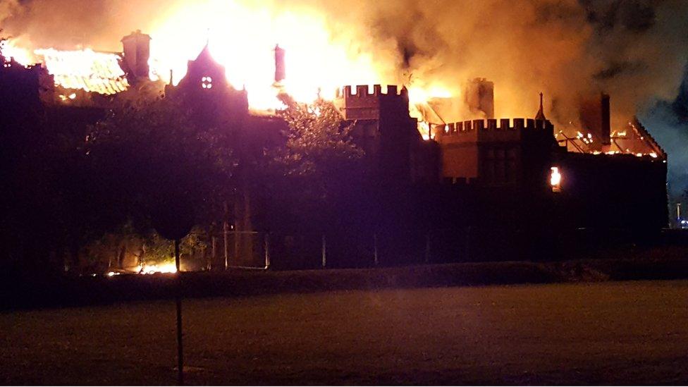 Fire at Little Plumstead Hospital