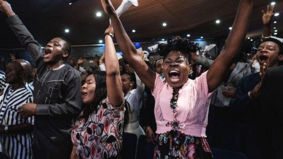 A mega church in Nigeria