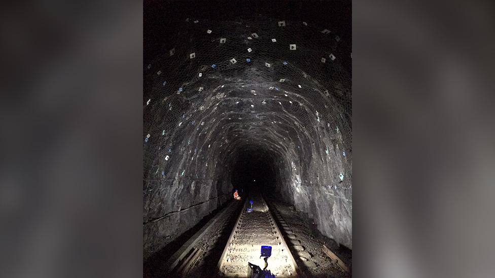 worker inside tunnel