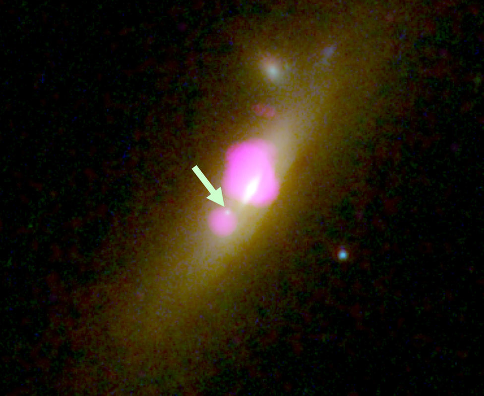 galaxy with two black holes