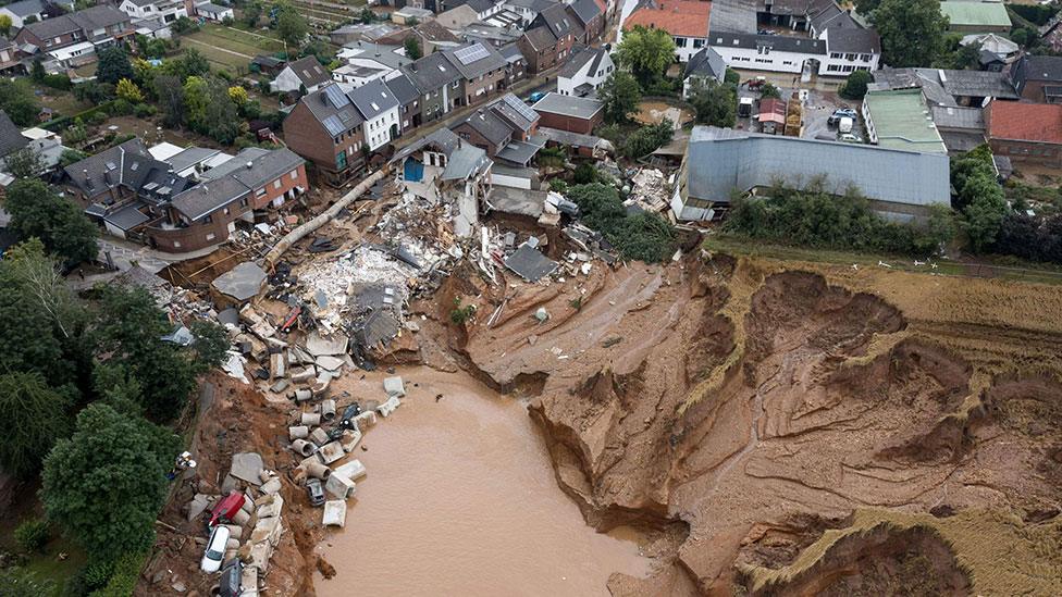 Flooding in Erftstadt-Blessem, Germany - 15 July 2021