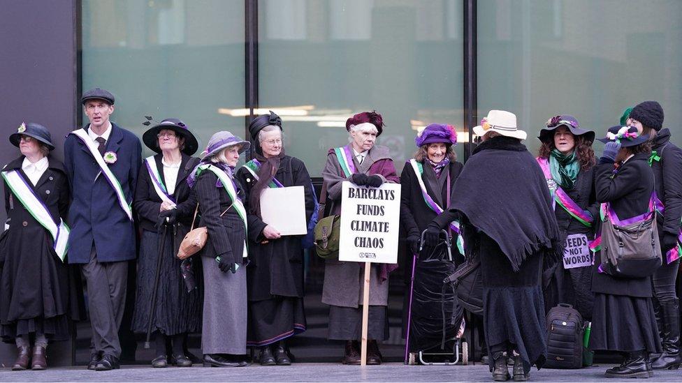 Supporters gathered outside Southwark Crown Court