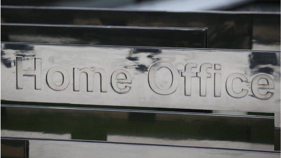 Home Office sign