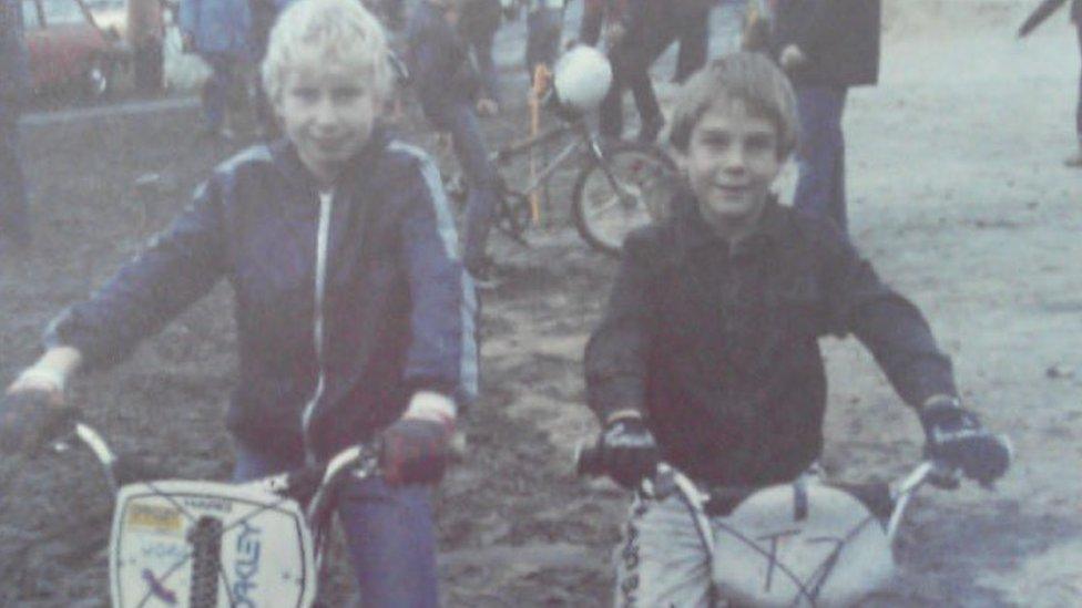 Riders at Bolehills BMX track