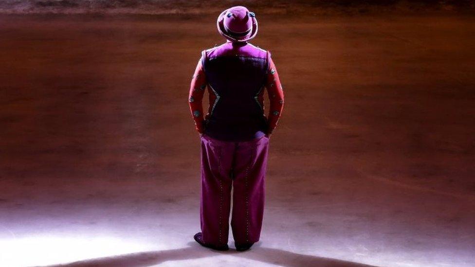 A clown performs at the Ringling Bros and Barnum & Bailey Circus performance in New York. Photo: 21 May 2017