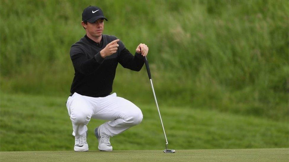 Rory McIlroy of Northern Ireland looks on during day four of the 100th Open de France at Le Golf National on July 3, 2016 in Paris, France.