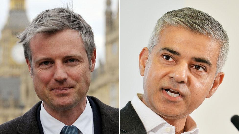 Zac Goldsmith and Sadiq Khan